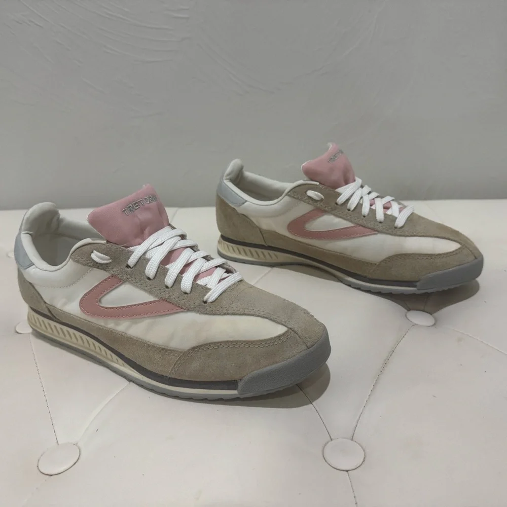 Women’s Beige and Pink Sneakers